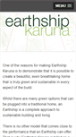 Mobile Screenshot of earthshipkaruna.net